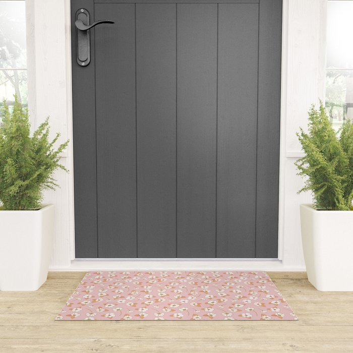 Spring Garden Dlicate Blooms - Pink Welcome Mat Gallery Image 3