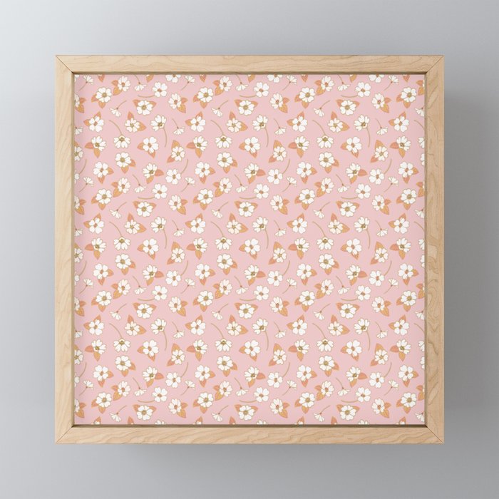 Spring Garden Dlicate Blooms - Pink Mini Art Print Gallery Image 1