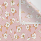 Spring Garden Dlicate Blooms - Pink Wall Tapestry Gallery Image 3