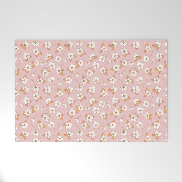 Spring Garden Dlicate Blooms - Pink Welcome Mat Gallery Image 1