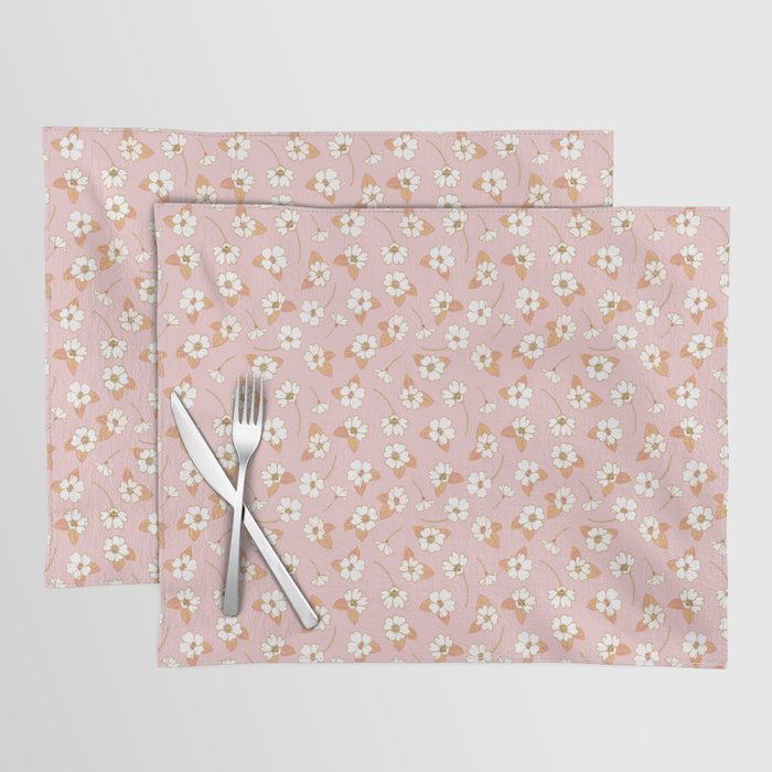 Spring Garden Dlicate Blooms - Pink Placemat Gallery Image 1