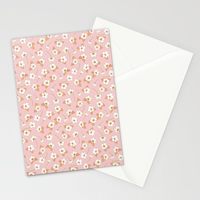 Spring Garden Dlicate Blooms - Pink Stationery Card Gallery Image 2