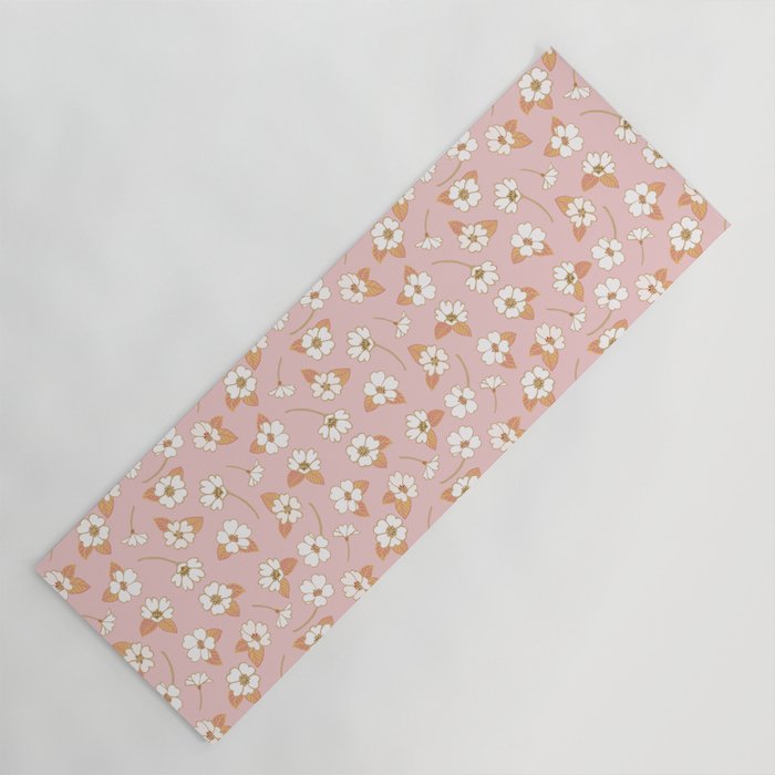 Spring Garden Dlicate Blooms - Pink Yoga Mat Gallery Image 1