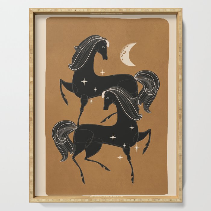 Horses 1  Serving Tray Gallery Image 1