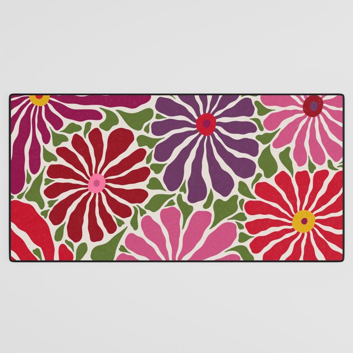Lazy Florals #3 Desk Mat Gallery Image 3