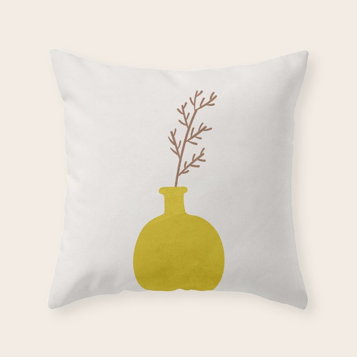 Little Vase Design 3 Throw Pillow Gallery Image 6