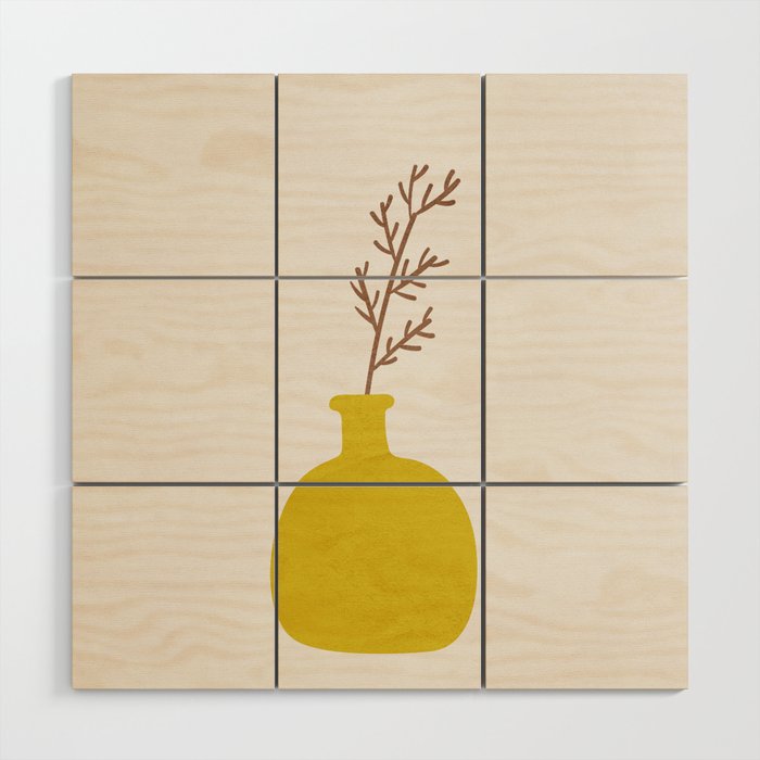 Little Vase Design 3 Wood Wall Art Gallery Image 1