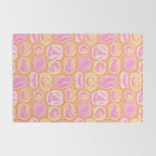 Halloween Pumpkins - pink and orange Rug Gallery Image 2