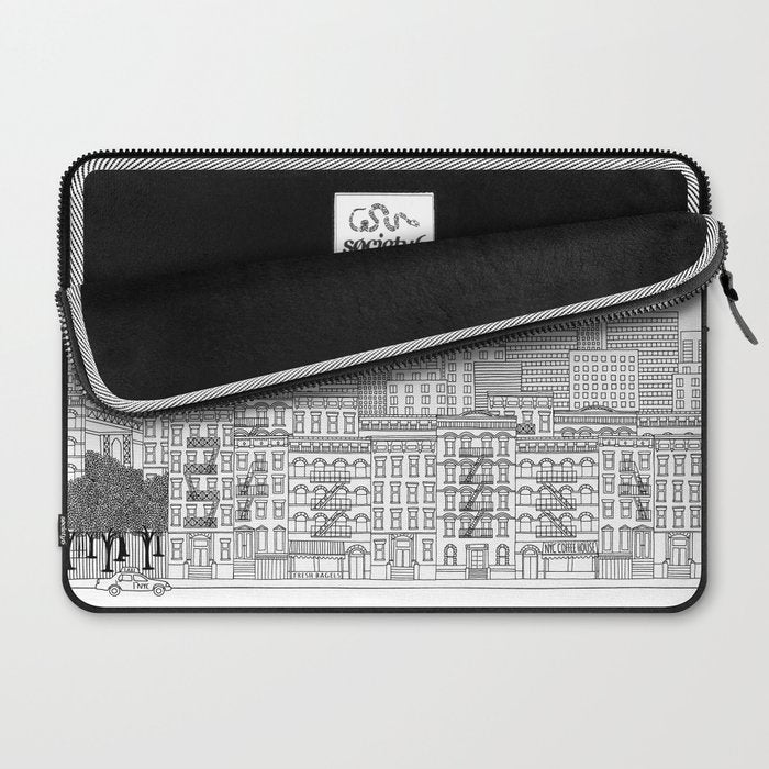 New York Hand Drawn Illustration Laptop Sleeve Gallery Image 2