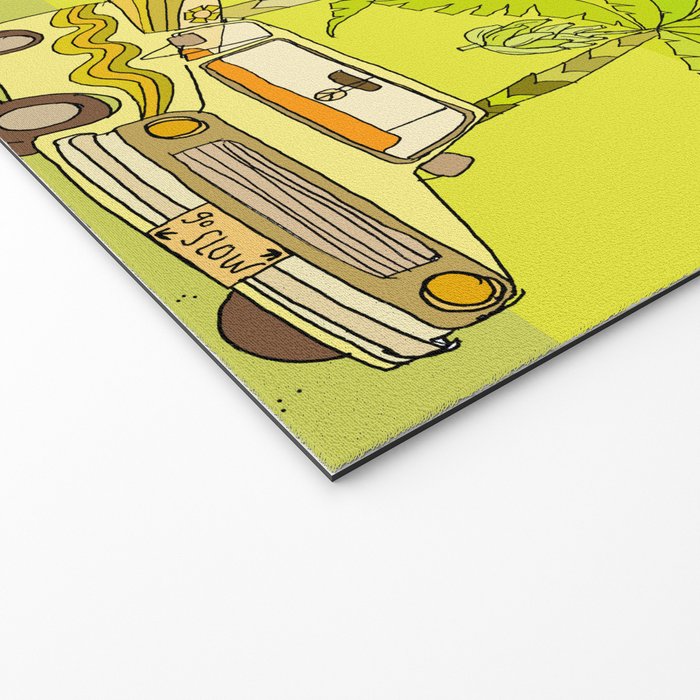 a frame simple living // banana pancakes // retro surf art by surfy birdy Welcome Mat Gallery Image 2