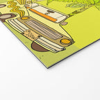 a frame simple living // banana pancakes // retro surf art by surfy birdy Welcome Mat Gallery Image 2