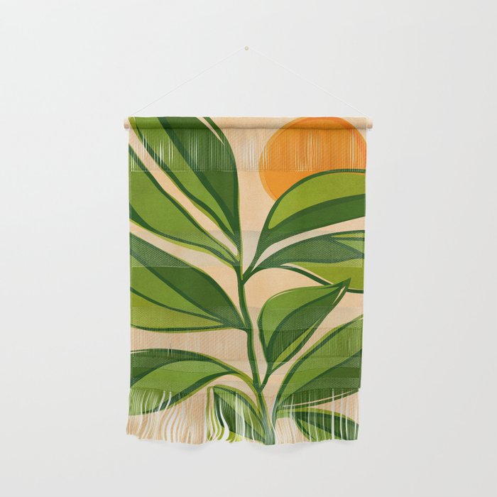 Golden Forest Sunset Wall Hanging Gallery Image 1