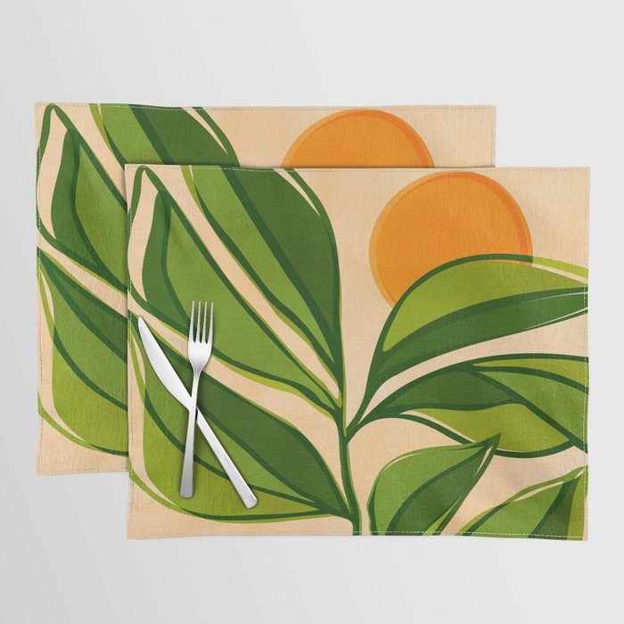Golden Forest Sunset Placemat Gallery Image 1