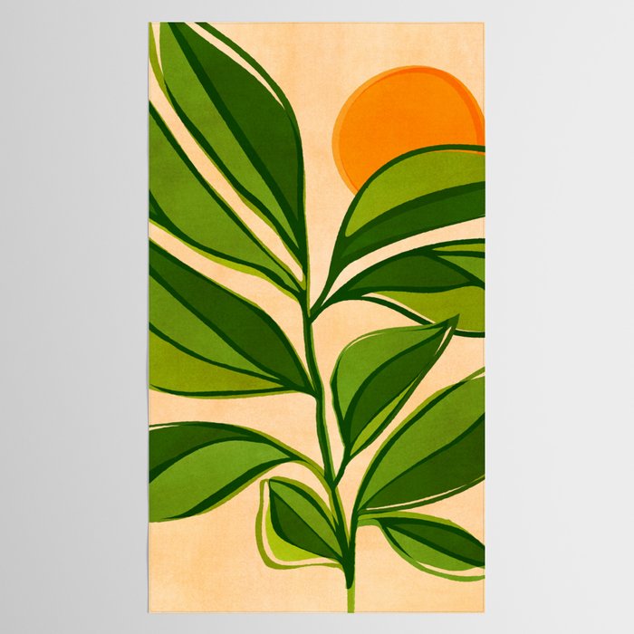 Golden Forest Sunset Tablecloth Gallery Image 2