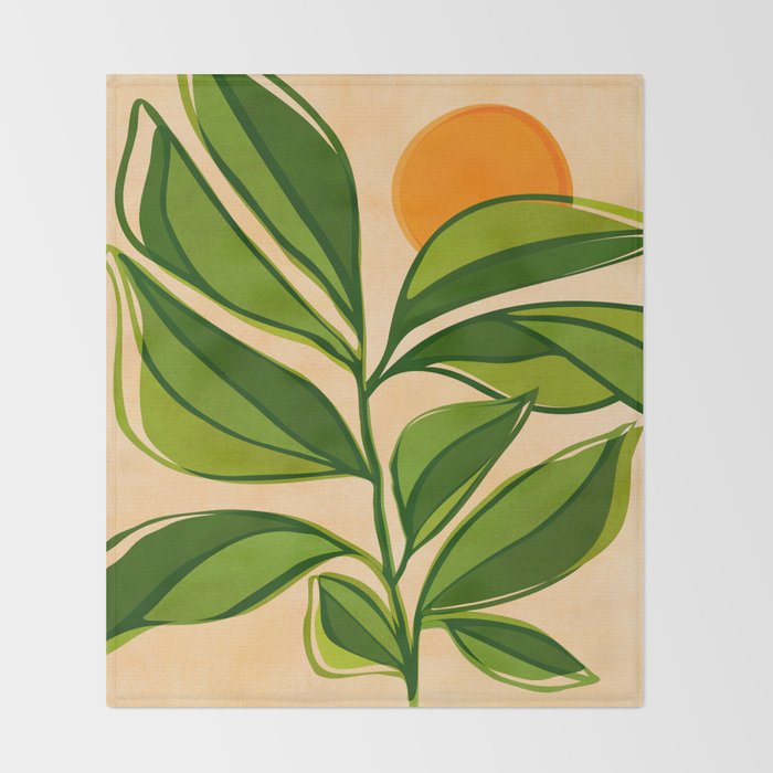 Golden Forest Sunset Throw Blanket Gallery Image 2