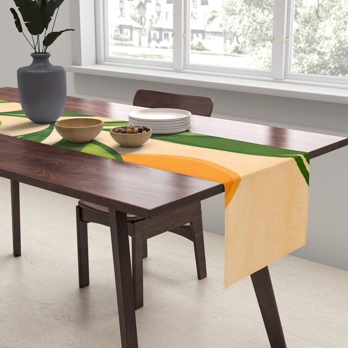 Golden Forest Sunset Table Runner Gallery Image 2
