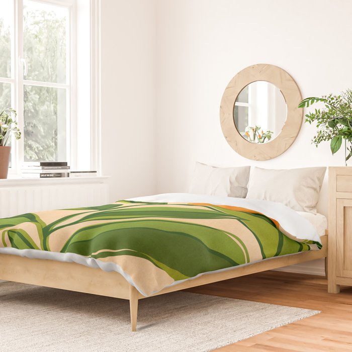 Golden Forest Sunset Duvet Cover Gallery Image 2