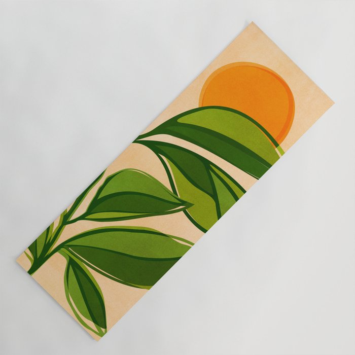 Golden Forest Sunset Yoga Mat Gallery Image 1