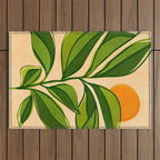 Golden Forest Sunset Outdoor Rug Gallery Image 1