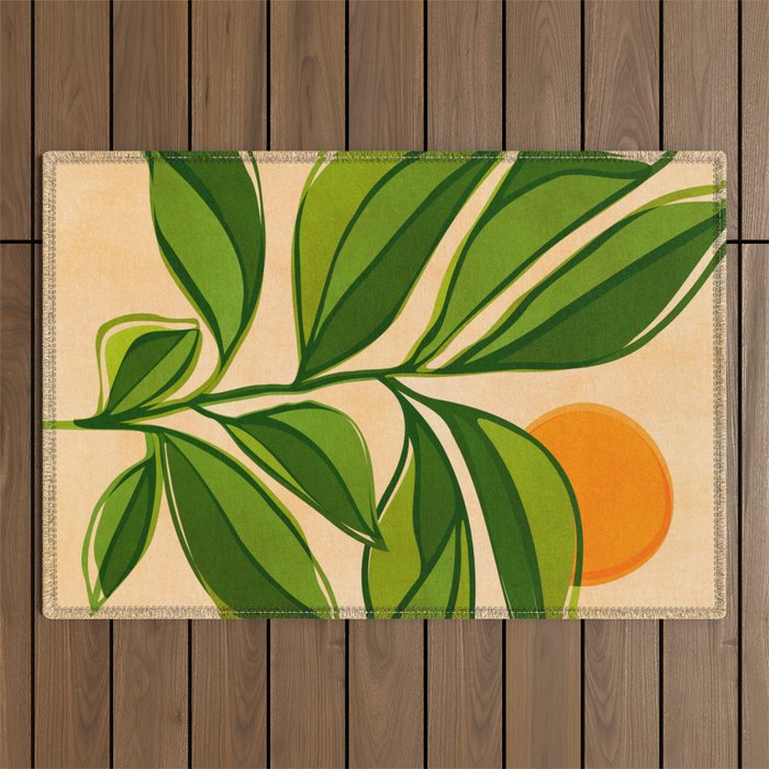 Golden Forest Sunset Outdoor Rug Gallery Image 1