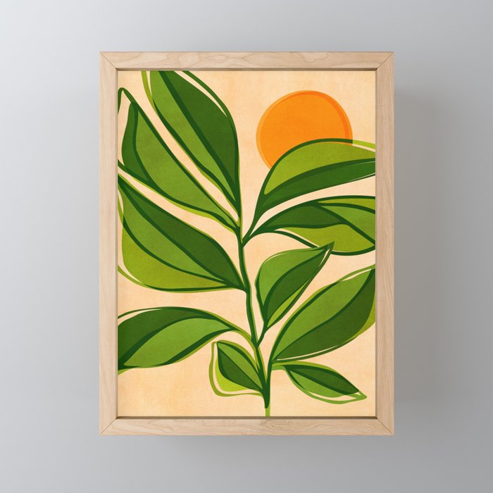 Golden Forest Sunset Mini Art Print Gallery Image 1