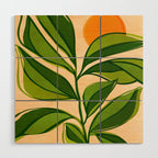Golden Forest Sunset Wood Wall Art Gallery Image 1