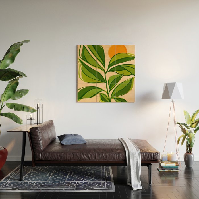 Golden Forest Sunset Wood Wall Art Gallery Image 2