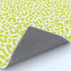 Chartreuse French Leopard Print Rug Gallery Image 4