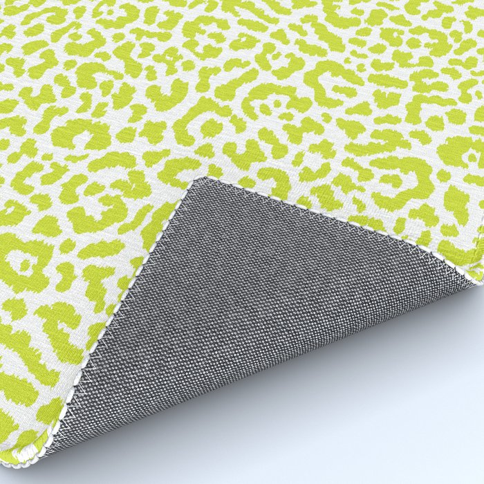 Chartreuse French Leopard Print Rug Gallery Image 4