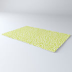 Chartreuse French Leopard Print Rug Gallery Image 3
