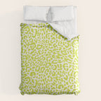 Chartreuse French Leopard Print Comforter Gallery Image 6