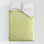 Chartreuse French Leopard Print Duvet Cover Gallery Image 6