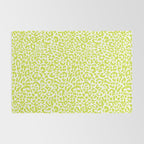 Chartreuse French Leopard Print Rug Gallery Image 2