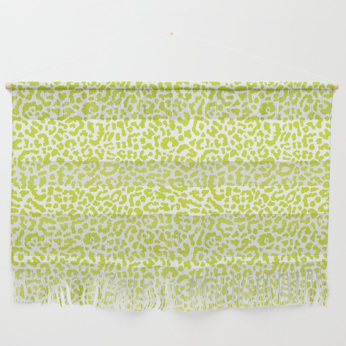 Chartreuse French Leopard Print Wall Hanging Gallery Image 1
