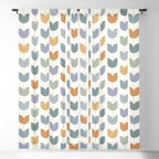 Spring Tulips XI Natural Multicolor Mid Century Flowers Window Curtain Gallery Image 5
