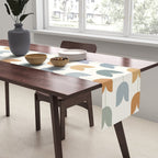 Spring Tulips XI Natural Multicolor Mid Century Flowers Table Runner Gallery Image 2