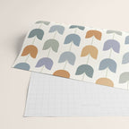 Spring Tulips XI Natural Multicolor Mid Century Flowers Wrapping Paper Gallery Image 2