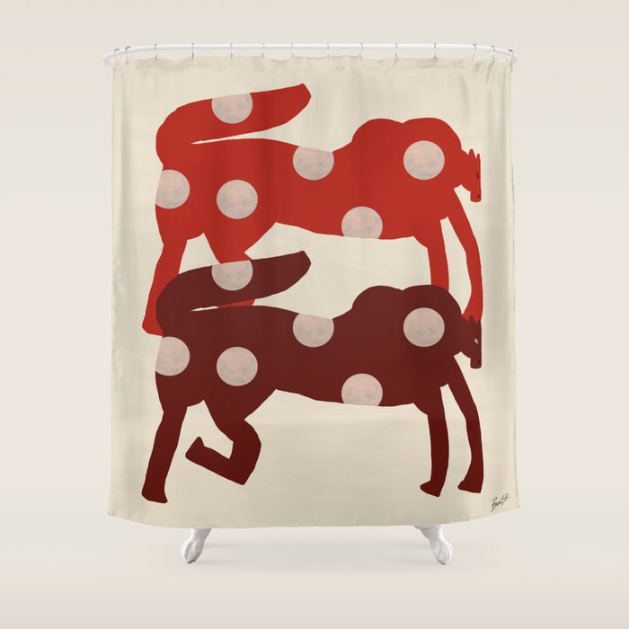 Moon Marks Shower Curtain Gallery Image 1