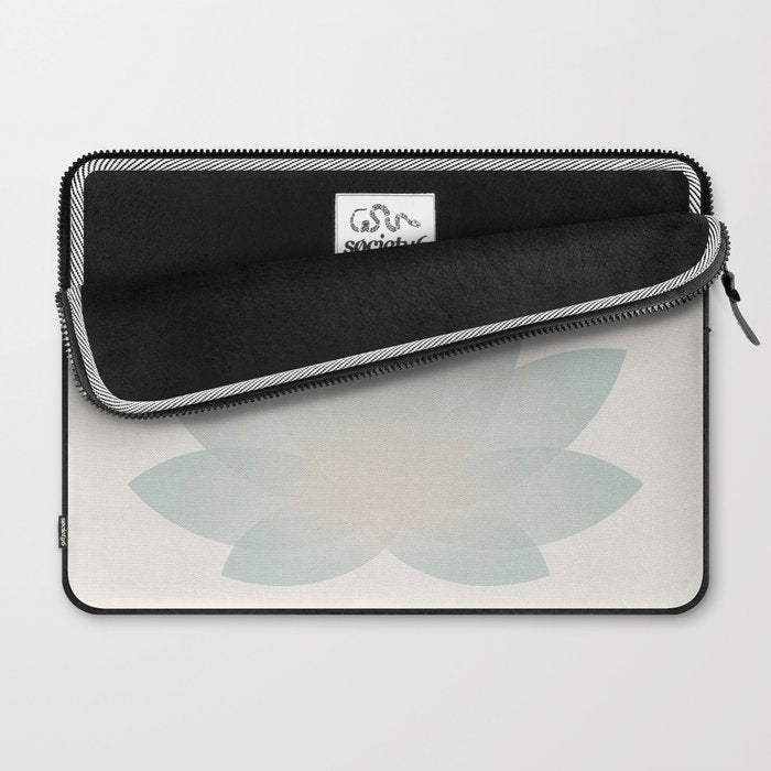 Lotus Flower Minimalism VI Laptop Sleeve Gallery Image 2