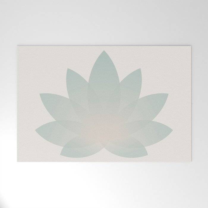 Lotus Flower Minimalism VI Welcome Mat Gallery Image 1