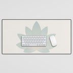 Lotus Flower Minimalism VI Desk Mat Gallery Image 1
