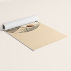 Autumn Tree spring fall Great Wave cat reading Yoga Mat Gallery Image 2