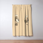 Autumn Tree spring fall Great Wave cat reading Window Curtain Gallery Image 3