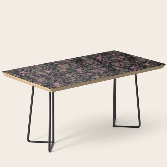Mysterious Garden - black, gray, orange, and purple Coffee Table Gallery Image 1