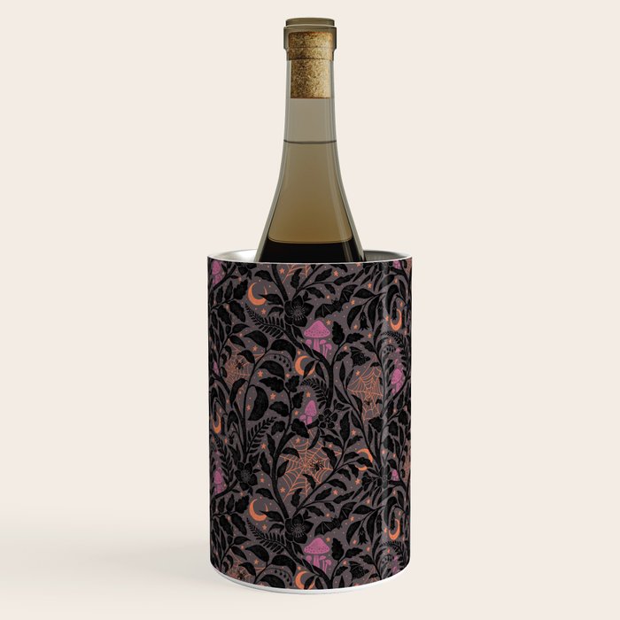 Mysterious Garden - black, gray, orange, and purple Wine Chiller Gallery Image 3