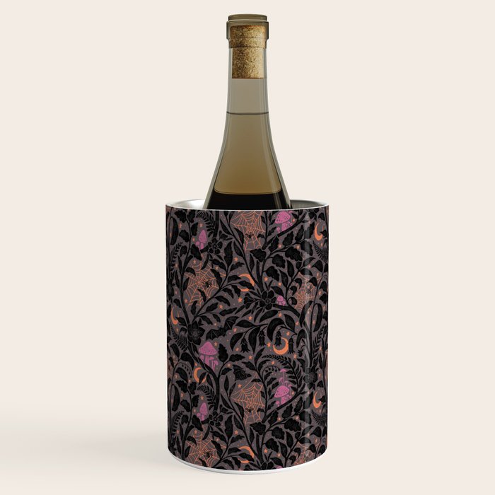 Mysterious Garden - black, gray, orange, and purple Wine Chiller Gallery Image 1
