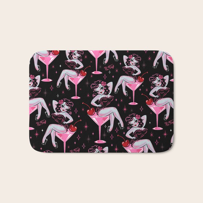 Cherry Martini Girl Bath Mat Gallery Image 1