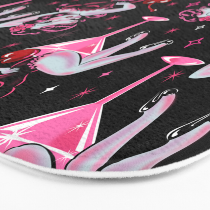 Cherry Martini Girl Bath Mat Gallery Image 3