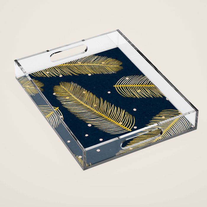 Palmy Night Acrylic Tray Gallery Image 1
