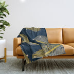 Palmy Night Throw Blanket Gallery Image 1
